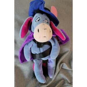Disney Eeyore Musketeer Beanbag 9" Plush Cape Sword Hat Feather Belt